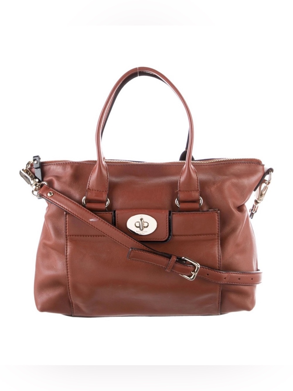 Kate Spade New York Hampton Road Janie Brown Leather Bag